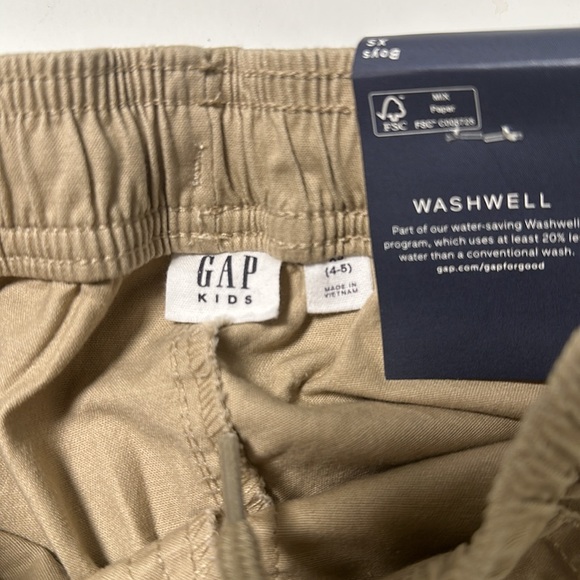 NWT GAP Kids Boys Comfort Stretch Khaki Joggers XS 4-5 - Picture 5 of 5